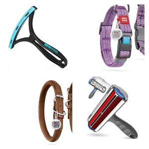 Brand new Bundle of Dog Collars and Pet Hair cleaner